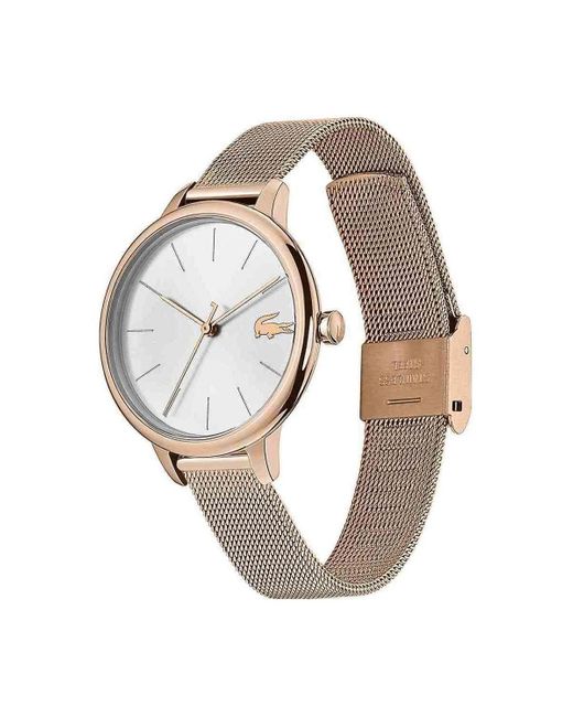 montre femme acier rose