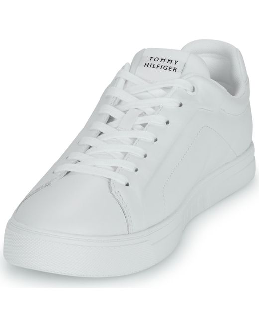 Tommy Hilfiger Sneaker Icon Court Lth Flag Ess in White für Herren