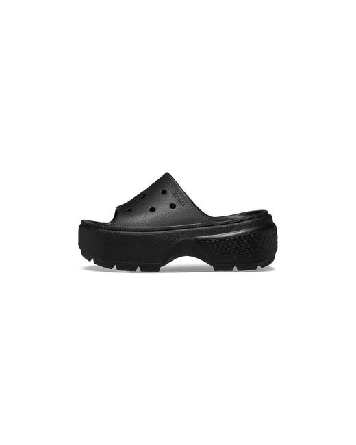 Sandales STOMP SLIDE CROCSTM en coloris Black