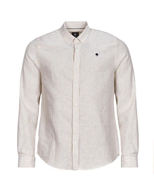 Camicia A Maniche Lunghe Ivoy di Faguo in Gray da Uomo