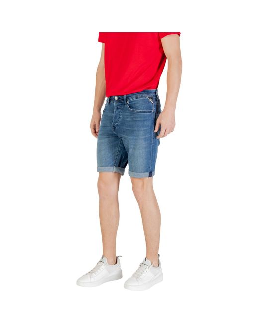 Replay Korte Broek Ma981Y.000.261 C39 in het Blue voor heren