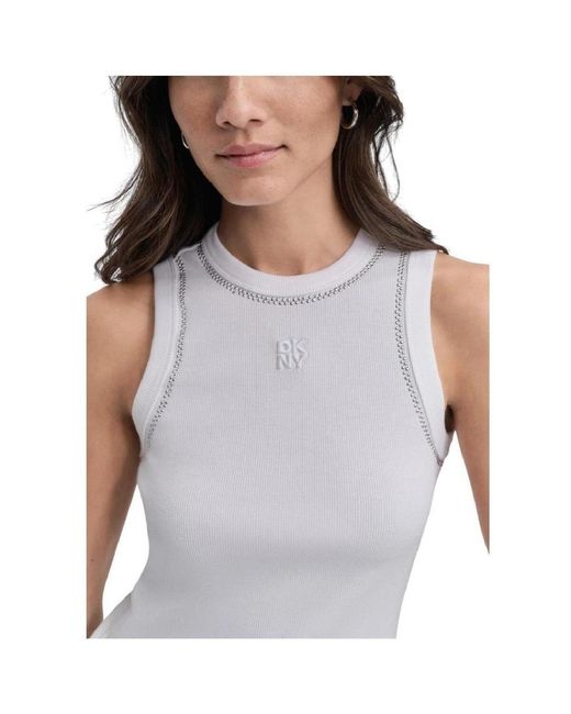 Debardeur Dj5T1380 Wht DKNY en coloris Blue