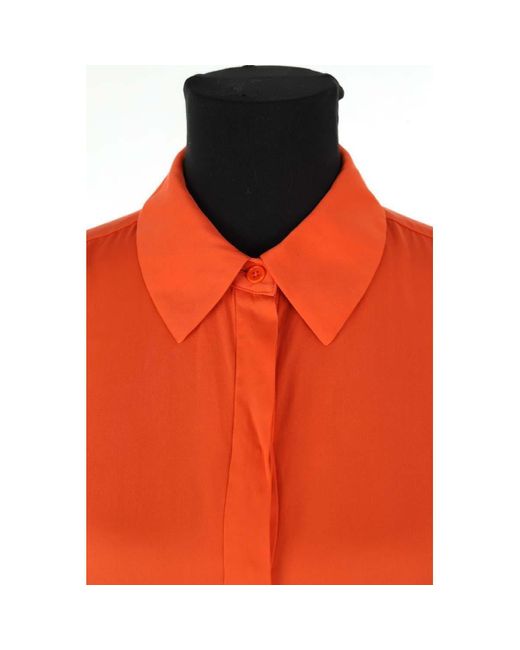 Blouses Blouse en soie orange Diane von Furstenberg