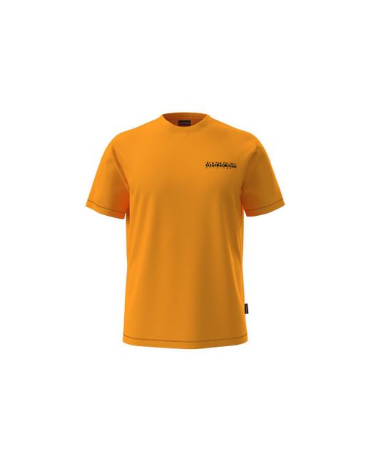 Napapijri T-Shirt Korte Mouw T-Shirt Vignoni in het Orange voor heren
