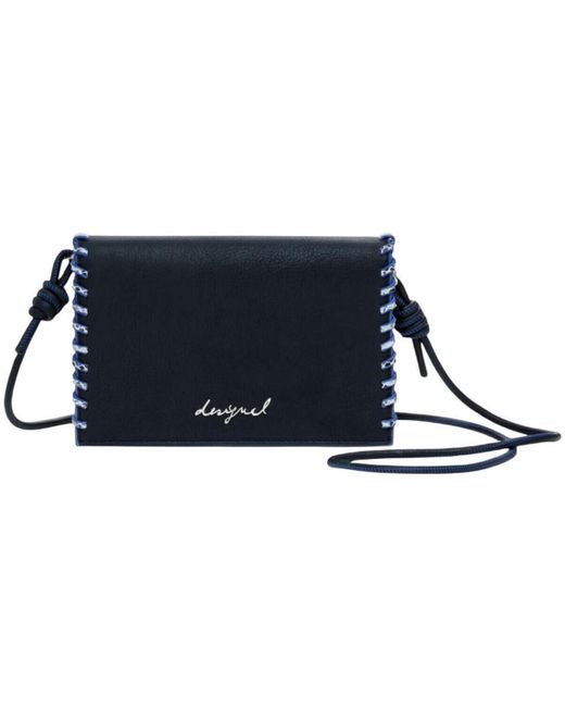 Desigual Portemonnee Mone_Capsule Tiny Zip_Mat 25Wayp10 in het Blue