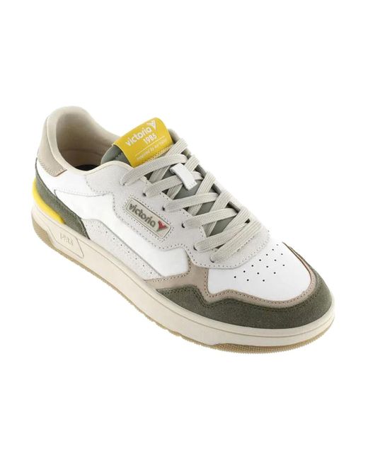 Baskets basses 8800124 kaki Victoria pour homme en coloris White