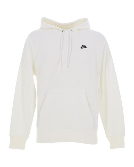 Sweat-shirt M nk club ft po hoodie Nike pour homme en coloris White