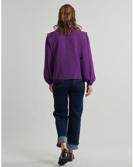 Blouses Vidaysa Vila en coloris Purple