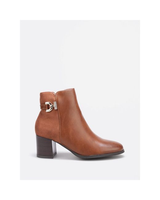 Bottines Bottines Pour Femme La Modeuse en coloris Brown
