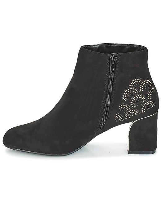 Moony Mood Enkellaarzen Jasmina in het Black