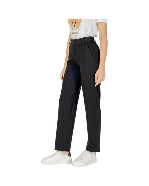 Pantalon ONLPOPTRASH LIFE MW STRAIGHT PNT NOOS 15341829 ONLY en coloris Blue