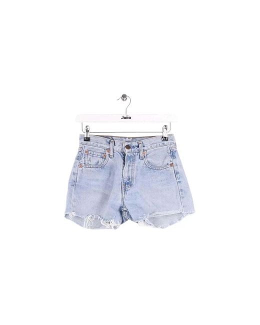 Short Mini Short Levi's en coloris Blue