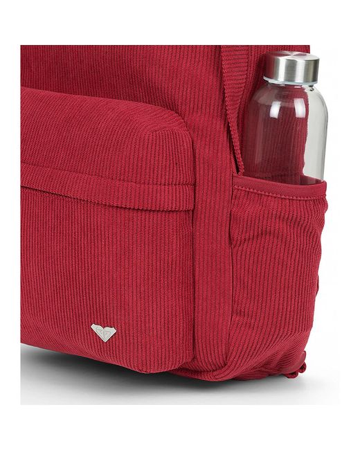 Roxy Red Rucksack Echoes Cord Backpack