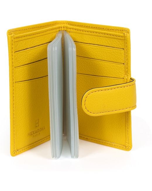 Portefeuille CONFORT Hexagona en coloris Yellow