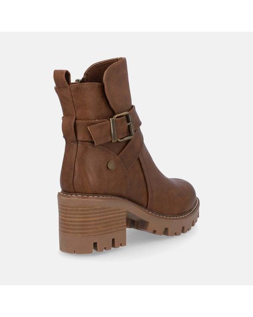 Bottines Tronchetto Tacco Refresh en coloris Brown