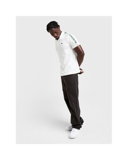 Polo Men s s/s polo technical capsule Lacoste pour homme en coloris White