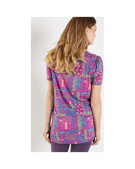 Tunique imprimée avec plis d'aisance Tunique Balsamik en coloris Violet - 3  % de réduction - Lyst