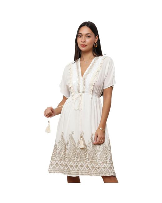 Robe 74404_P175887 La Modeuse en coloris Natural