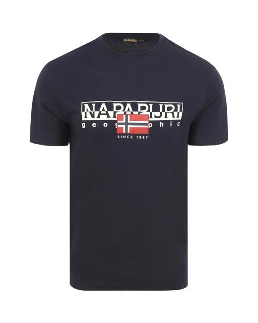 T-shirt Napapijri pour homme en coloris Blue