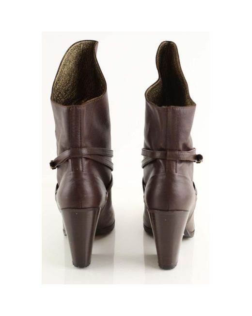 Boots Boots en cuir marron Vanessa Bruno en coloris Brown
