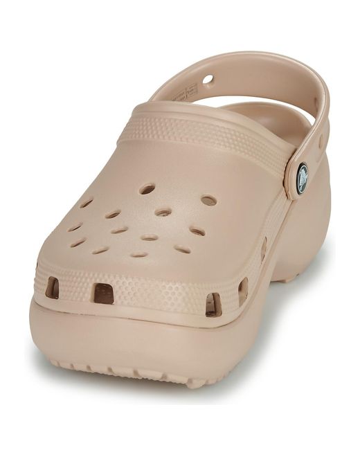 CROCSTM Natural Clogs Classic Platform Clog W