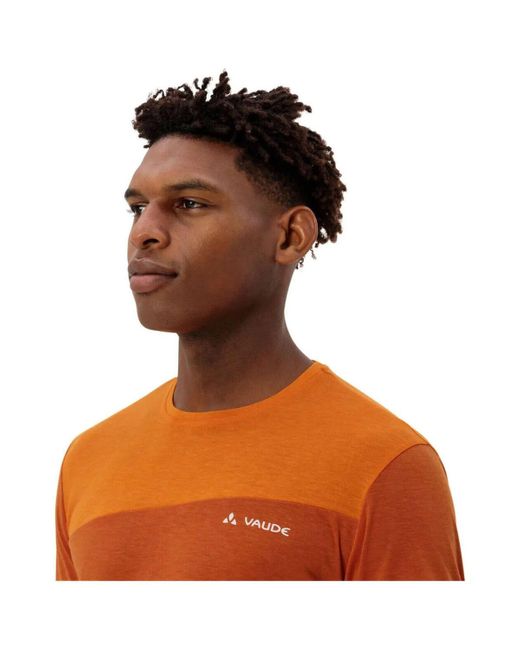 Chemise Men s Sveit Shirt Vaude pour homme en coloris Orange