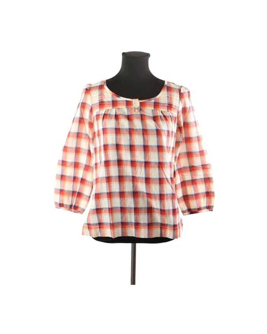 Blouses Blouse en coton multicolore Des Petits Hauts en coloris Red
