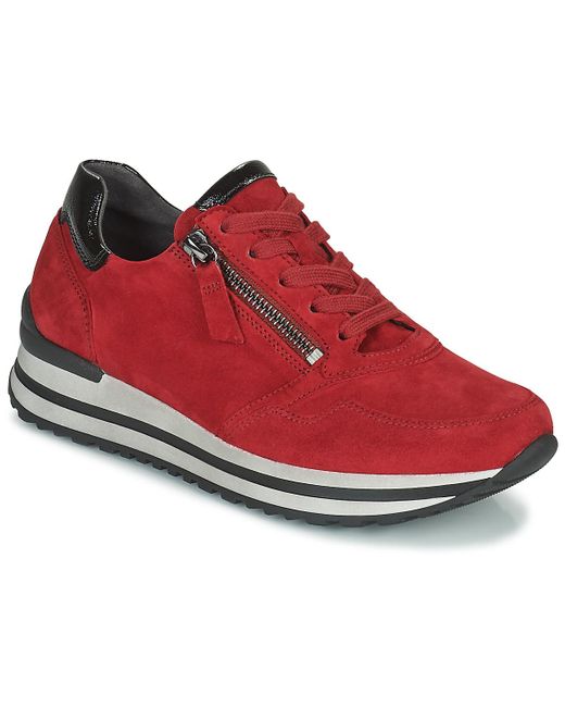 Gabor Lage Sneakers 7652868 in het Rood - Bespaar 30% - Lyst
