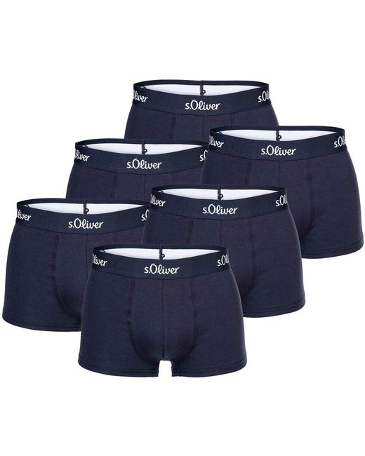 Caleçons Caleçon Paquet de 6 S.oliver pour homme en coloris Blue