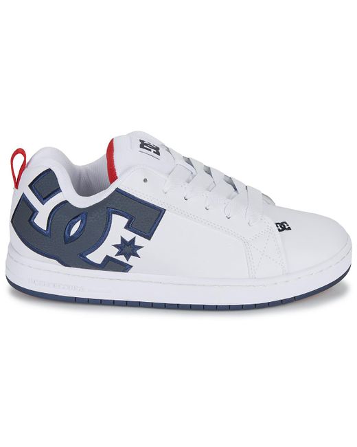 Baskets basses COURT GRAFFIK DC Shoes pour homme en coloris White