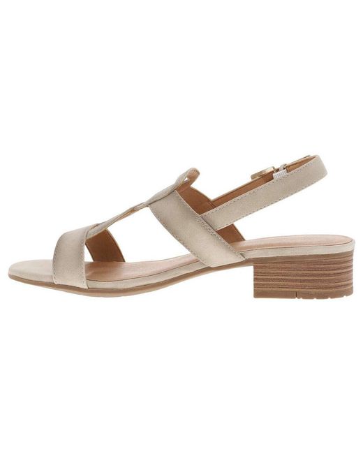 Sandales Nu-pieds - Ivoire Mustang en coloris Metallic