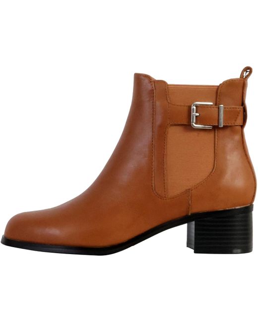 Boots Bottines Cuir Alénoa The Divine Factory en coloris Brown