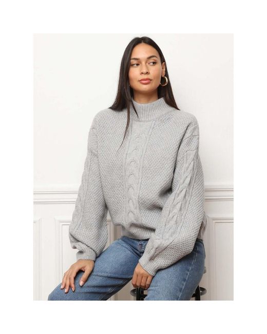 Pull Pulls Pour Femme La Modeuse en coloris Gray