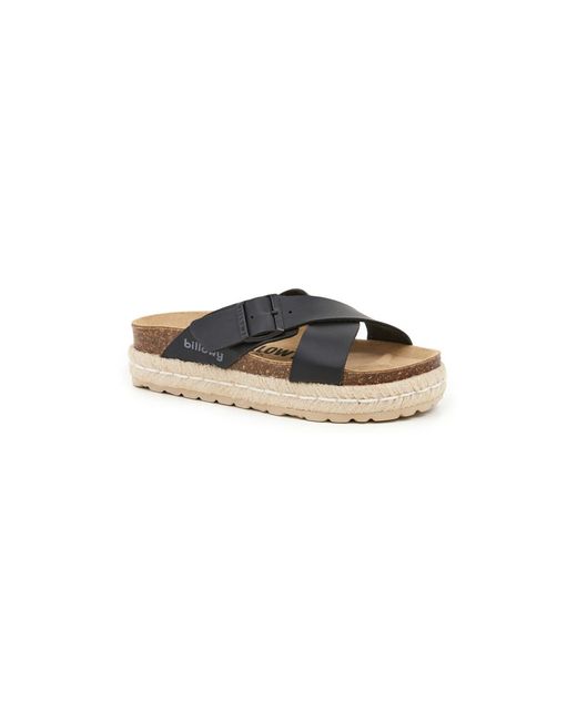 Sandales Compensées 8235C19 Billowy en coloris Black