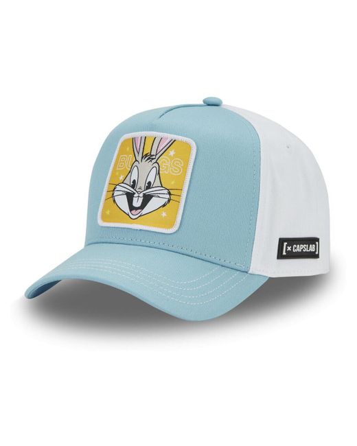 Casquette Casquette trucker en sergé de coton Looney Tunes Be Positive Capslab en coloris Blue