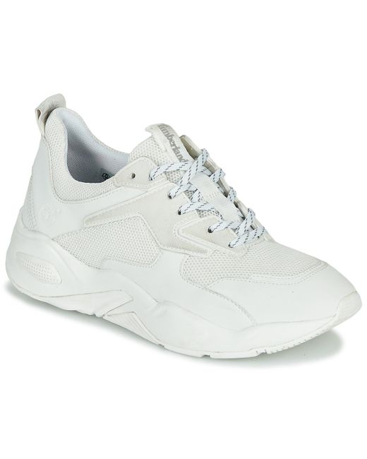 Timberland Lage Sneakers Delphivilletextilesneaker in het Wit - Bespaar 6%  - Lyst