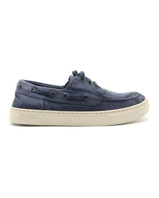Mocassins Old Quercia mocassino in cotone Natural World pour homme en coloris Blue