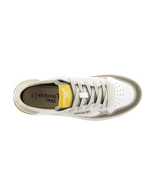 Baskets basses 8800124 kaki Victoria pour homme en coloris White