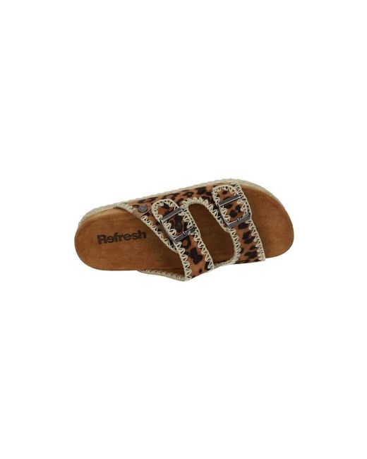 Sandales Compensées Refresh en coloris Brown