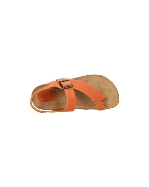 Sandales plates Interbios en coloris Brown