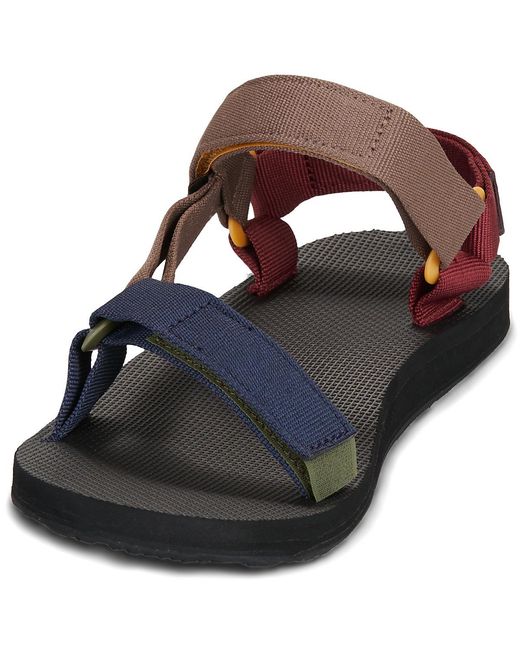 Sandales plates Original Universal Teva pour homme en coloris Brown
