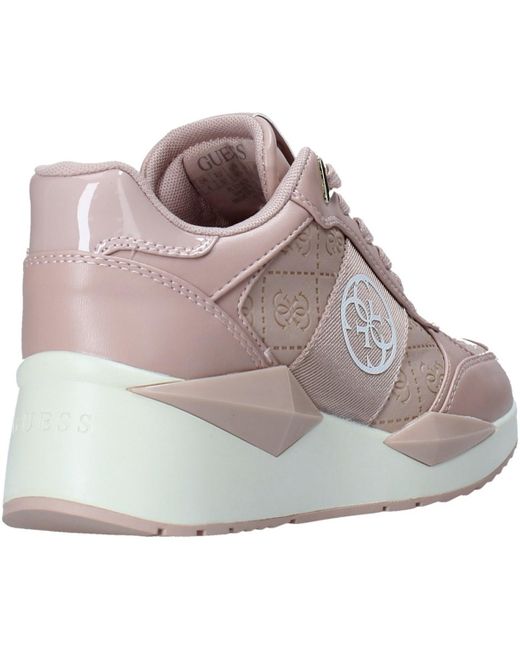 Guess Sneakers Fl5tes Ele12 in het Roze - Lyst