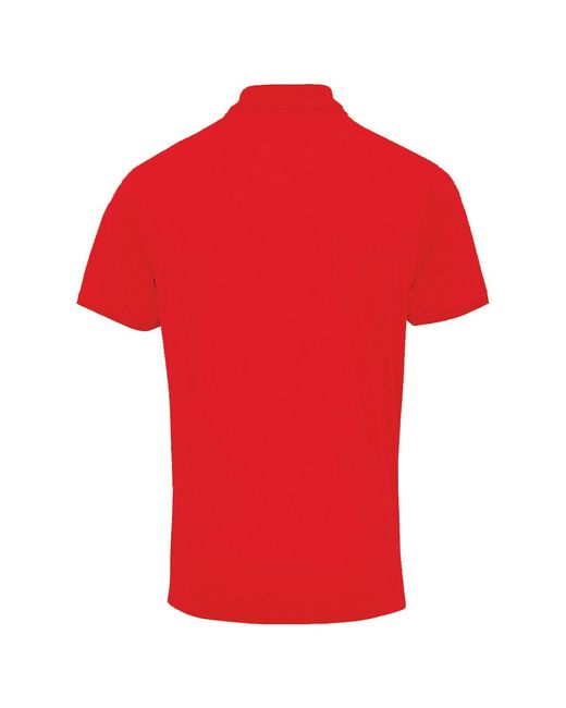 Polo Coolchecker PREMIER pour homme en coloris Red