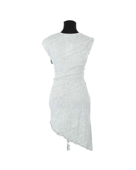 Robe courte Robe en coton grise IRO en coloris Gray