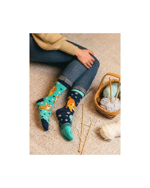 Socquettes Chaussettes Chats Mignons Dedoles pour homme en coloris Green