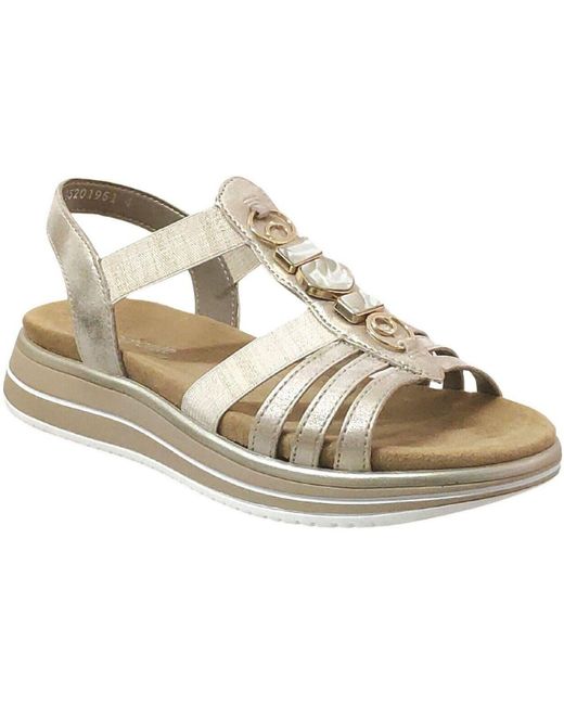 Sandales D1J60 Remonte en coloris Metallic