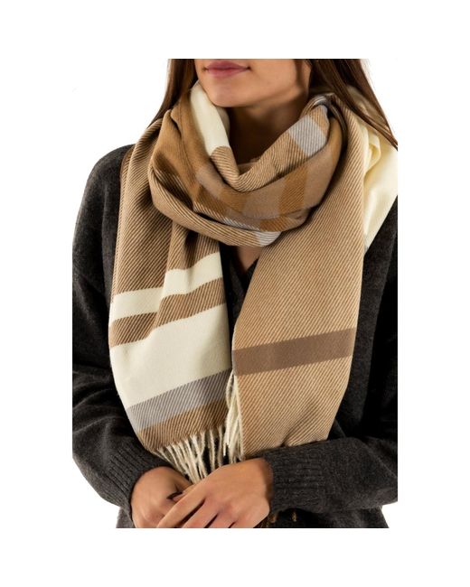 Echarpe lsc0475 Barbour en coloris Natural