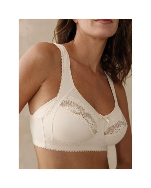 Triangles / Sans armatures by - Soutien-gorge enveloppant grand maintien Daxon en coloris Brown