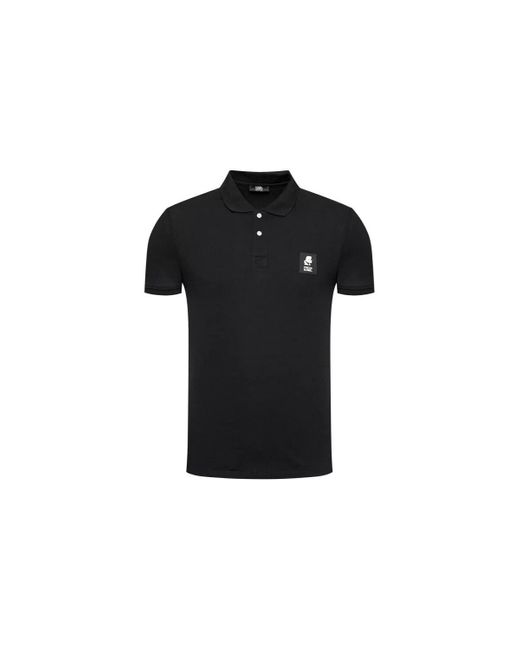 T-shirt Polo Karl Lagerfeld pour homme en coloris Black