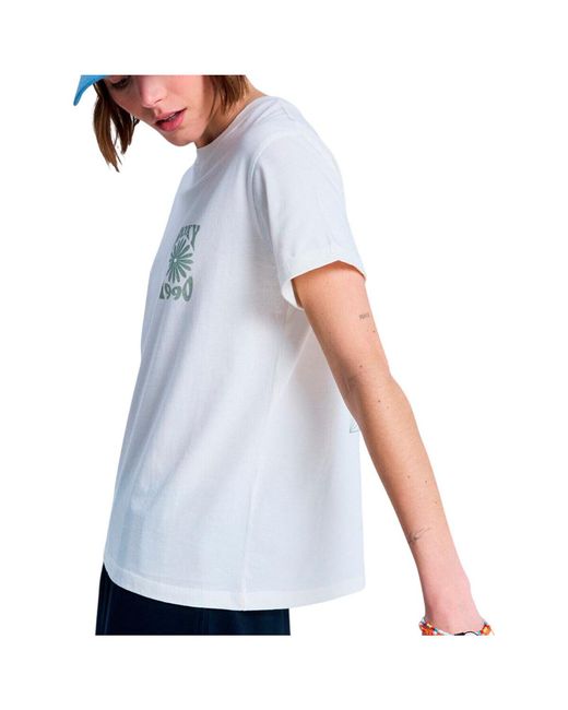 T-shirt OCEANREGULAR FB Roxy en coloris White